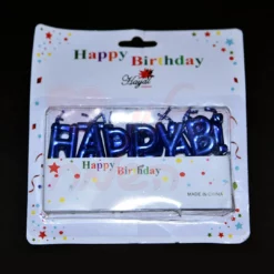 נרות HAPPY BIRTHDAY כחול