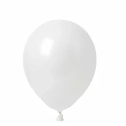 ⁦בלון גומי מטאלי 18 אינץ' חבילה של 25 יח' WHITE 570⁩ – תמונה ⁦1⁩