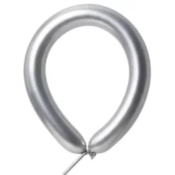⁦בלון גומי נקניק כרום Q260 חבילה של 100 יח' SILVER 801⁩ – תמונה ⁦1⁩