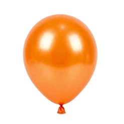 ⁦בלון גומי מטאלי כתום 12 אינץ' חבילה של 100 יח' 450 ORANGE⁩ – תמונה ⁦1⁩