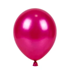 ⁦בלון גומי מטאלי פוקסיה 12 אינץ' חבילה של 100 יח' FUCHSIA 412⁩ – תמונה ⁦1⁩
