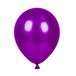 ⁦בלון גומי מטאלי סגול 12 אינץ' חבילה של 100 יח' PURPLE 531⁩ – תמונה ⁦1⁩