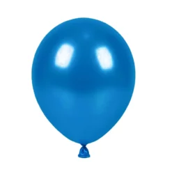 ⁦בלון גומי מטאלי כחול 12 אינץ' חבילה של 100 יח' BLUE 510⁩ – תמונה ⁦1⁩